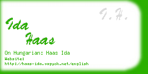 ida haas business card